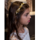 Gold Leaf and Pearl Tiara