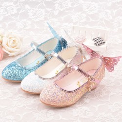 Sparkling Shoes with Back Butterfly with Heel
