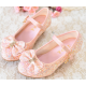 Sparkling Bow Princess Shoes with Heel