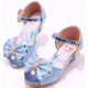 Sparkeling Elsa Frozen Princess Shoes for Girls with Heel