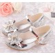 Perfect Bow Sparkeling Closed Shoes with Heel