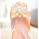 Sparkling Open Shoes with Crystal Flower and Heel