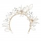 Pearl Gold Flower Tiara