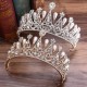 Bride Silver Pearl Ringstone Crown