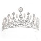 Bride Silver Pearl Ringstone Crown