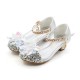 Sparkling  Shoes with Crystal Flower with Heel