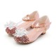 Sparkling  Shoes with Crystal Flower with Heel