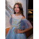 Blue & Gold Princess Dress -Short