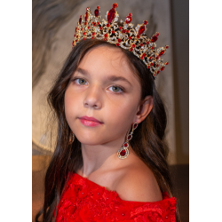 Gold with Red Princess Tiara