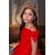 Red Flower Girl Dress