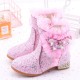 Princess Elsa Butterfly Sparkeling Boots Short with Heel