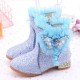 Princess Elsa Butterfly Sparkeling Boots Short with Heel