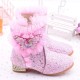 Princess Elsa Butterfly Sparkeling Boots Short with Heel