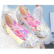 Princess Elsa Crystal Flower Luxurious Closed Shoes with Heel