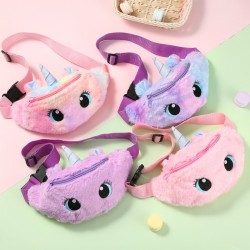 Fluffy Unicorn Waist Bag