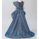 Sparkiling Blue Evening Dress