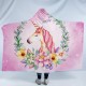 Unicorn Hooded Blanket