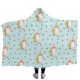 Unicorn Hooded Blanket