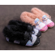 Fluffly Rainbow/Black Shoes for Girls