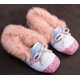 Fluffly Rainbow/Black Shoes for Girls