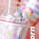 Unicorn Plastic Cup with Staw