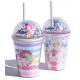 Unicorn Plastic Cup with Staw