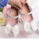 Cute Peal Bow Balerrina Bow Shoes for Girls