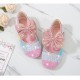 Cute Rainbow Bow Shoes for Girls