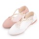 Pearl with Gold Rings Shoes for Girls