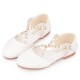 Pearl with Gold Rings Shoes for Girls