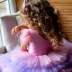 Pink & Purple Sequins Multilayers Birthday Dress