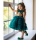 Green with Gold Sequins Birthday Dress