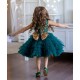 Green with Gold Sequins Birthday Dress