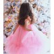 Gold Sequins with Pink Tulle Birthday Dress