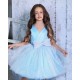 Sparkling Light Turquoise Birthday Dress