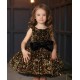 Gold Sequins with Black Velvet Birthday Dress