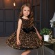 Gold Sequins with Black Velvet Birthday Dress