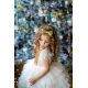Gold Sequins with White Tulle Dress