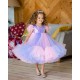 Purple and Pink Sequins Birthday Dress