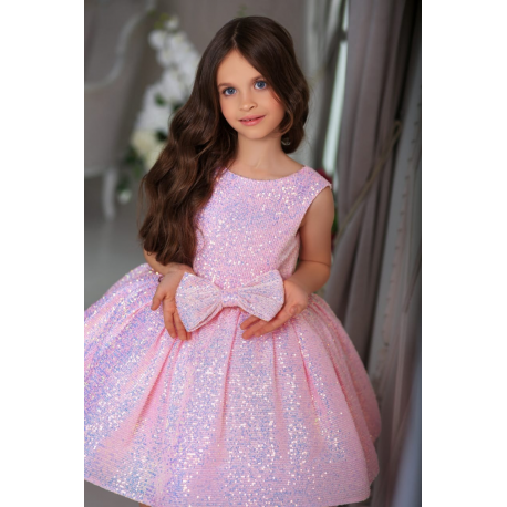 Pink Sequins Birthday Dress