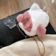 Cute Faux Fur Kitten Purse for Girls