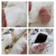 Cute Faux Fur Kitten Purse for Girls