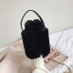 Cute Faux Fur Purse for Girls with Pompoms