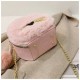 Cute Cat Faux Fur Shape Purse for Girls