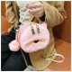 Cute Cat Faux Fur Shape Purse for Girls