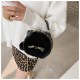 Cute Cat Faux Fur Shape Purse for Girls