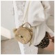 Cute Cat Faux Fur Shape Purse for Girls