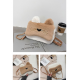 Cute Cat Shape Faux Fur in Two Colors Purse for Girls