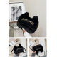 Cute Cat Shape Faux Fur in Two Colors Purse for Girls