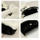 Cute Cat Shape Faux Fur in Two Colors Purse for Girls